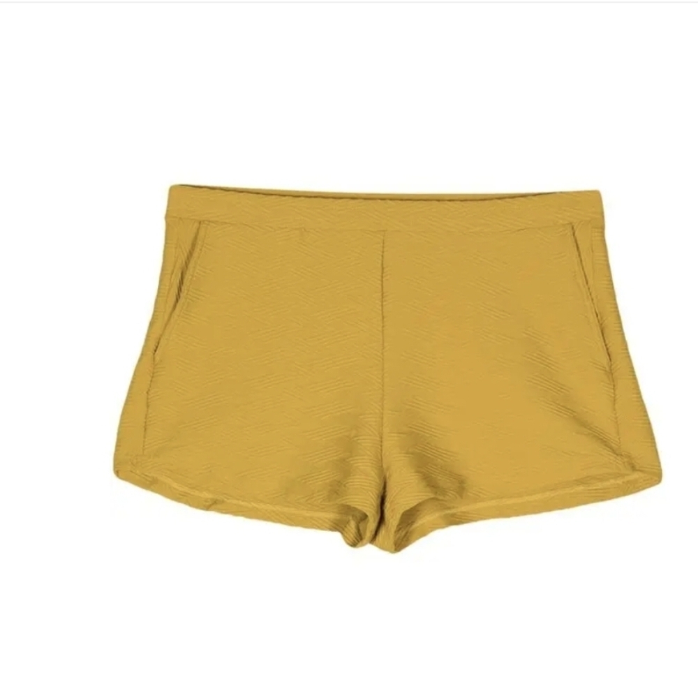 The Upside Yoko Billie Short Mustard Small NWT